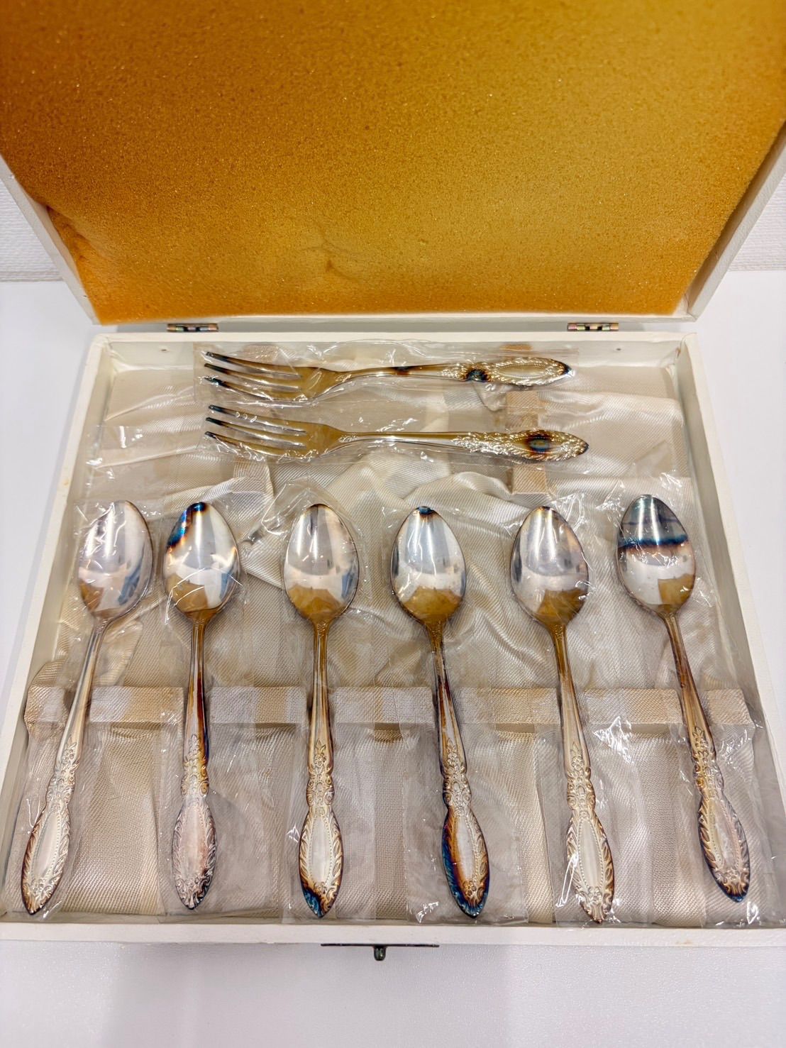 中古品】 AZUMA カトラリーセット スプーン6本 & フォーク2本 キッチン