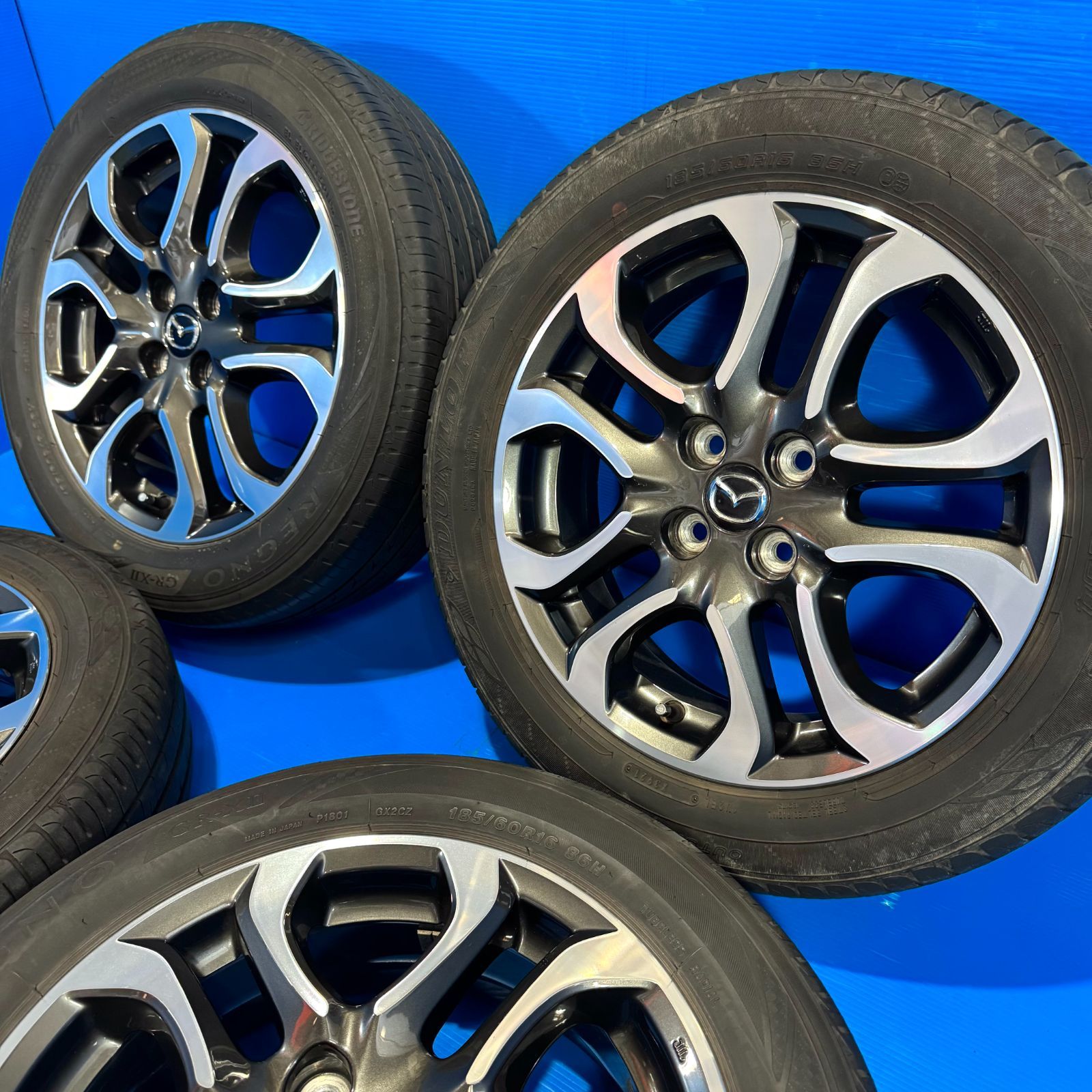 マツダ デミオ DJ系 純正 16インチ 4本 5.5J +40 PCD100 MAZDA2 流用