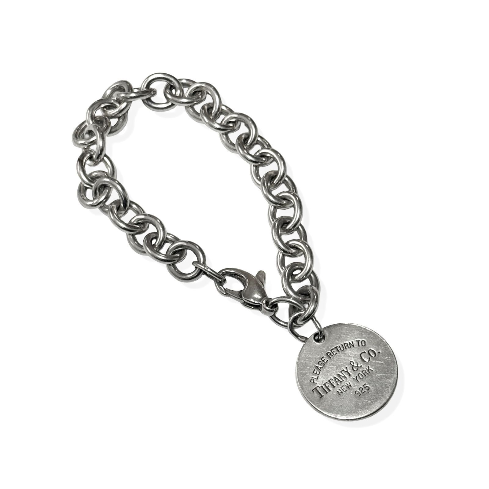 美品 Tiffany&Co ティファニー リターントゥ ラウンド チェーン