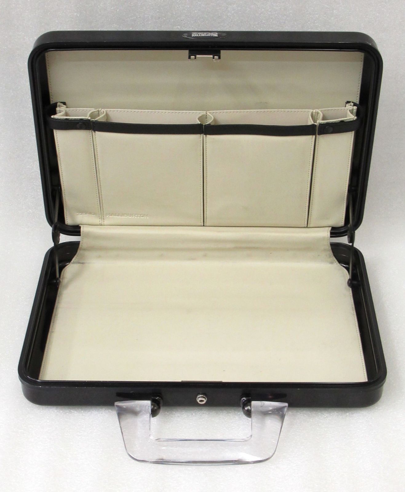 ゼロハリバートン ミニ アタッシュケース ブラック クリアハンドル 鍵