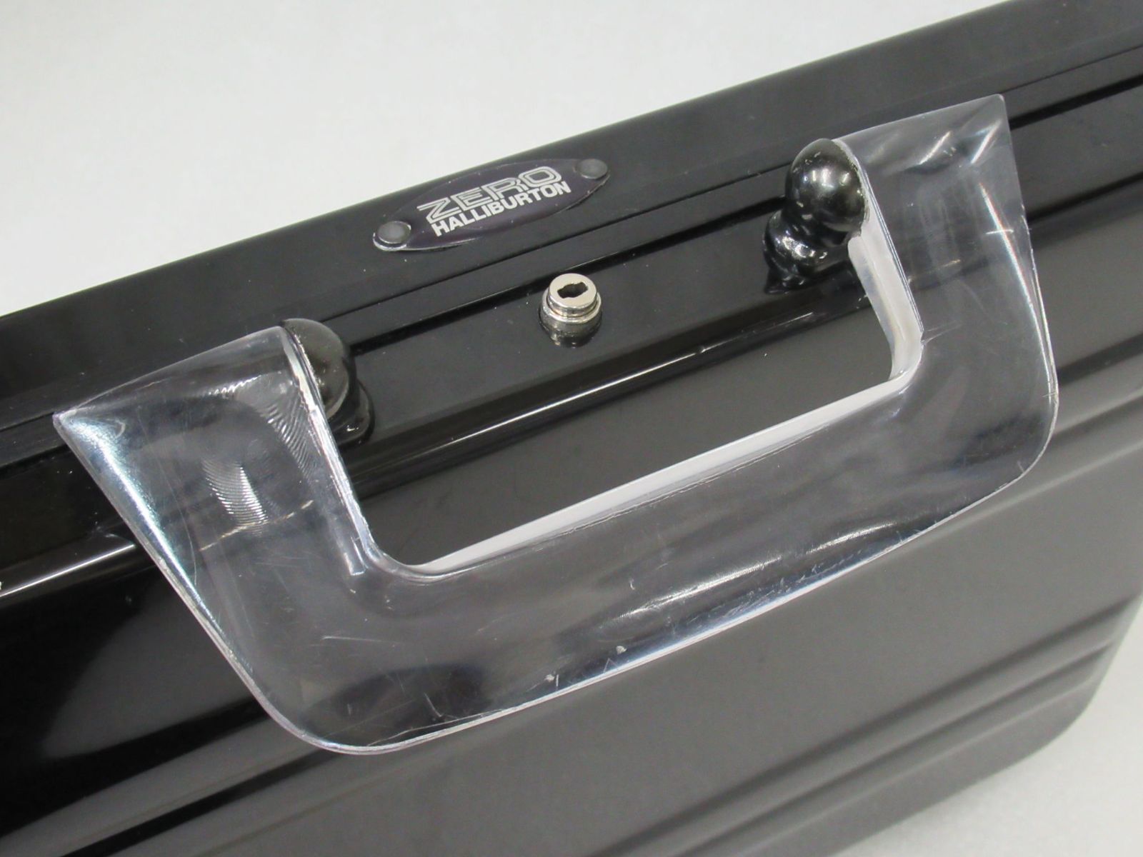 ゼロハリバートン ミニ アタッシュケース ブラック クリアハンドル 鍵