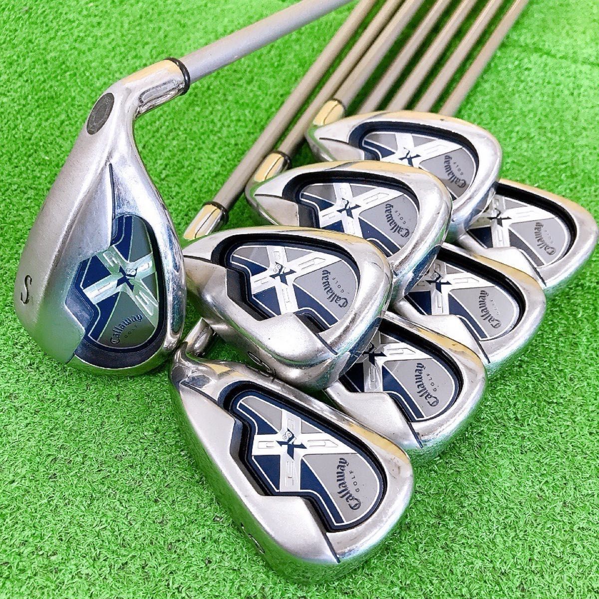 テ18☆キャロウェイ X-18 8本アイアンセット SR メンズ JV 70i