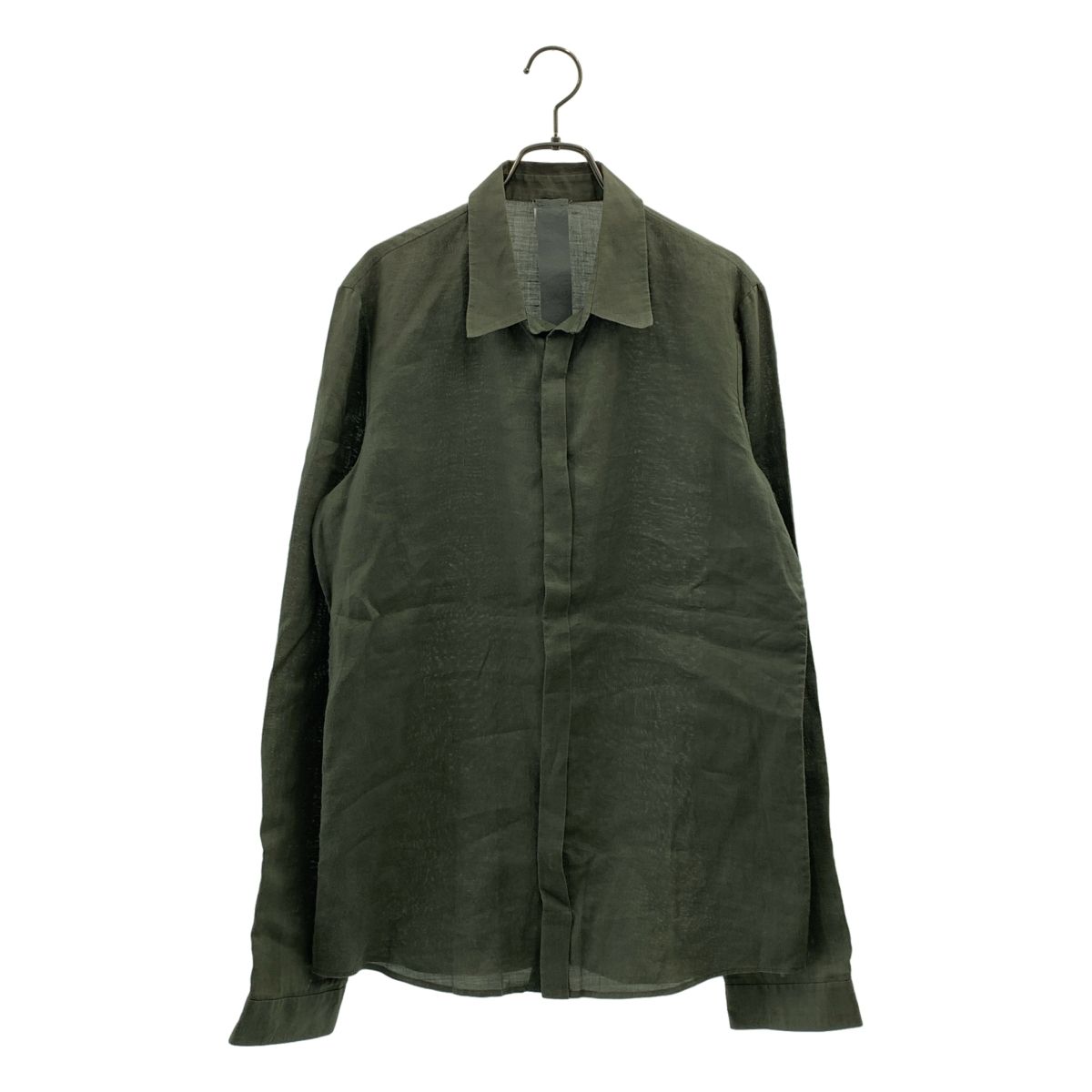 LMaltiERI / エルエムアルティエリ | LIGHT LINEN SHIRT リネン シャツ | カーキ | メンズ