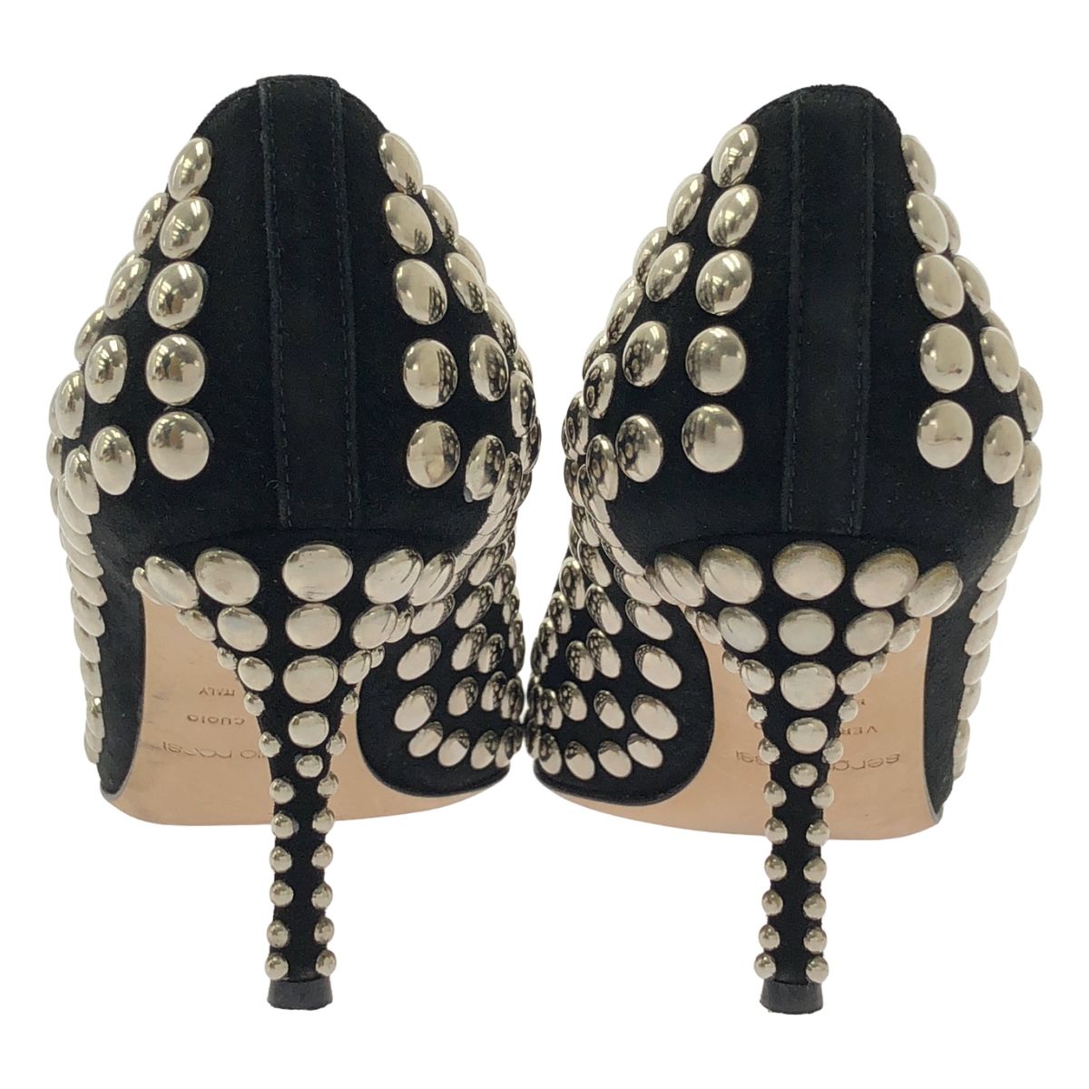 sergio rossi / セルジオロッシ | レザー スタッズ 装飾 ポインテッド