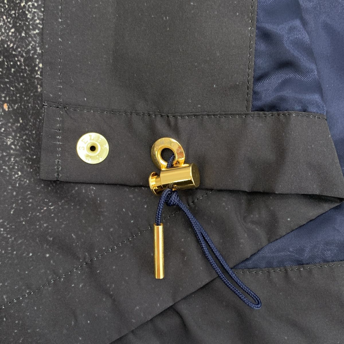【美品】  FUMITO GANRYU / フミトガンリュウ | Galaxy Jacket / ロゴボタン ドローストリング コーチジャケット / 総裏地 | マルチカラー | メンズ 美品】 FUMITO GANRYU / フミトガンリュウ | Galaxy Jacket / ロゴ