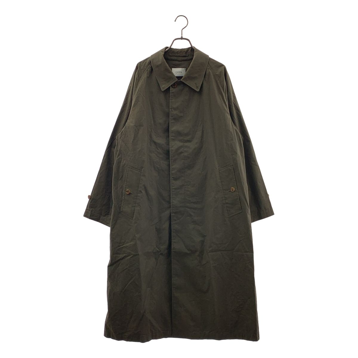 CIOTA / シオタ | スビンコットン タイプライター バルマカンコート