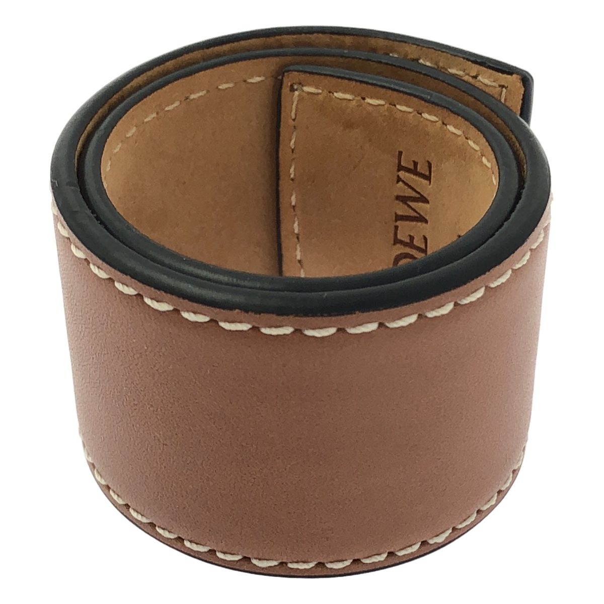 LOEWE / ロエベ | レザー アナグラム 型押し バングル ブレスレット