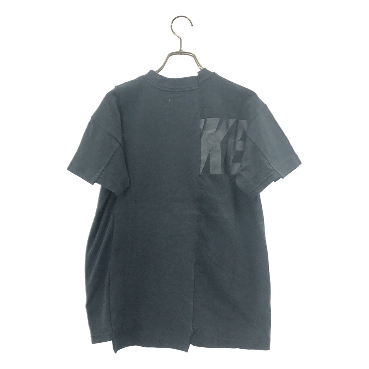 sacai / サカイ | ×NIKE / 再構築 ロゴプリント Tシャツ | XS