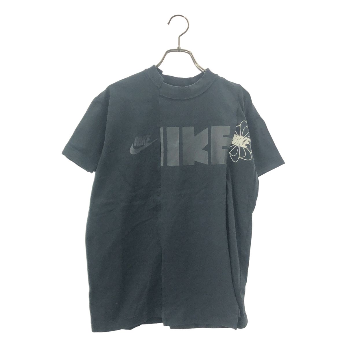 sacai / サカイ | ×NIKE / 再構築 ロゴプリント Tシャツ | XS