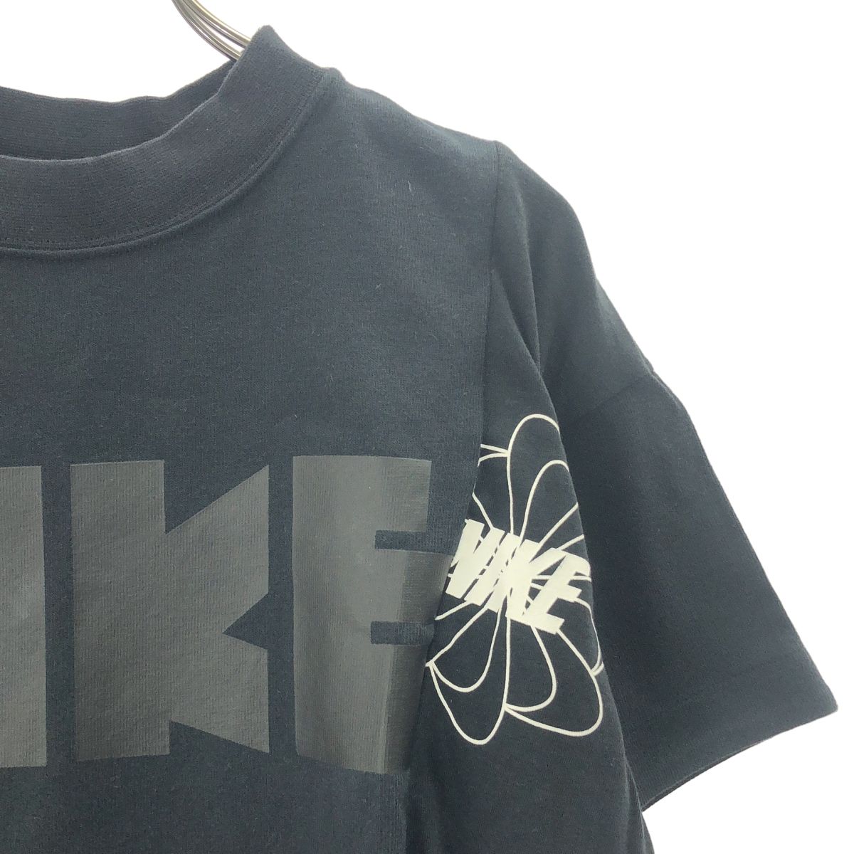 sacai / サカイ | ×NIKE / 再構築 ロゴプリント Tシャツ | XS