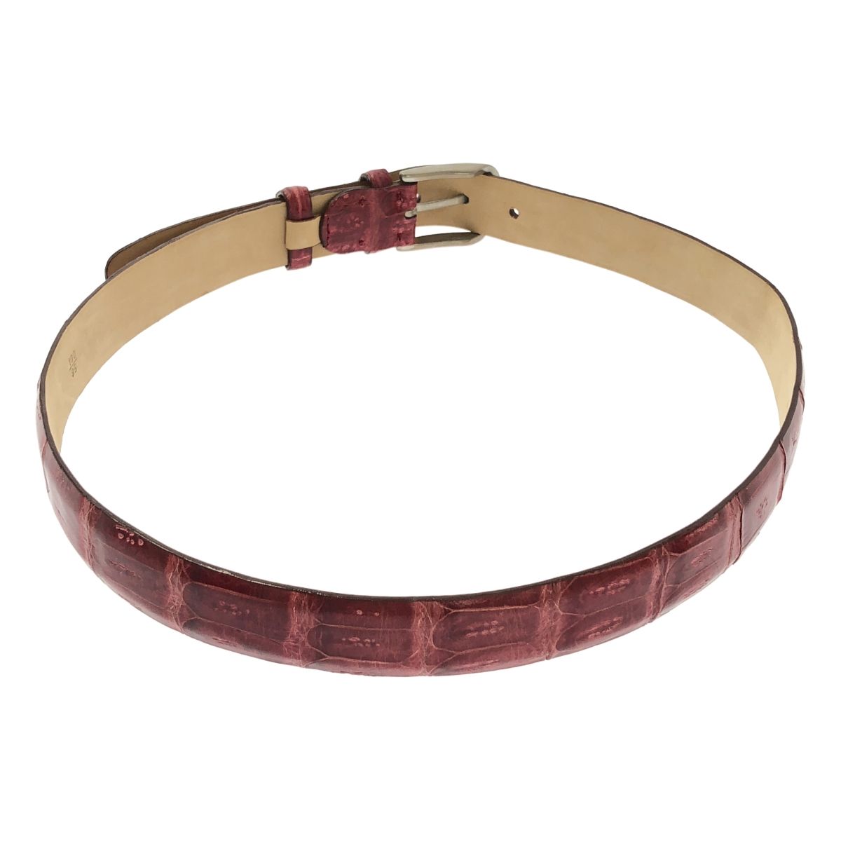 VACCARI　ヴァッカーリ　クロコダイル　クロコ　ベルト　ミディアムブラウン VACCARI / ヴァッカリ | クロコダイル レザー ベルト | 100/85