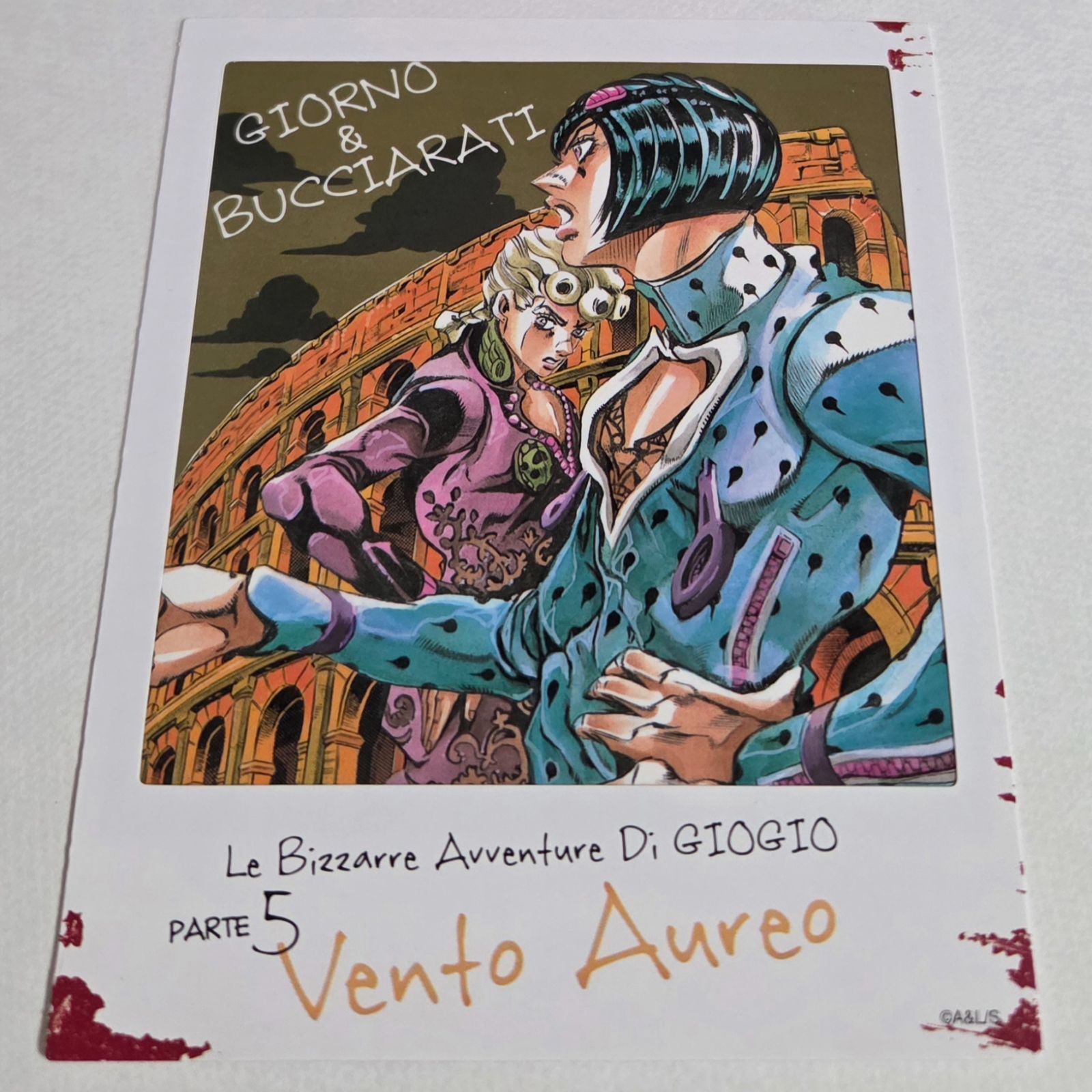 ジョジョの奇妙な冒険 25周年記念カード 2枚セット　ブチャラティ　ジョルノ ジョジョの奇妙な冒険 ジョルノ ブチャラティ カード ジャンプフェスタ