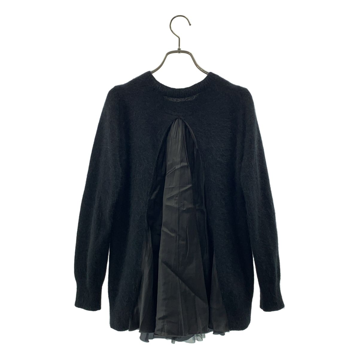 sacai luck / サカイラック | ウール 異素材 切替 バックプリーツ