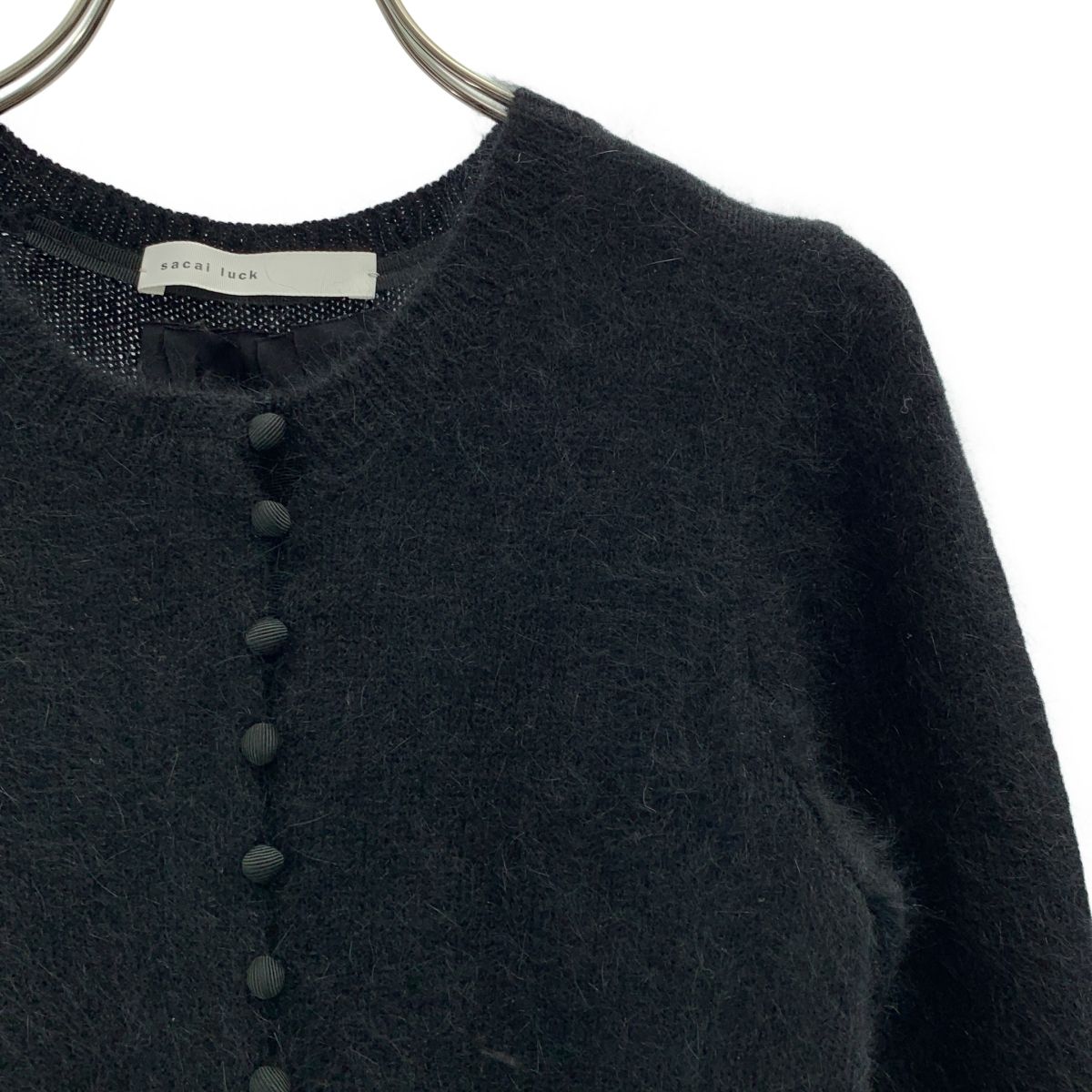 sacai luck / サカイラック | ウール 異素材 切替 バックプリーツ