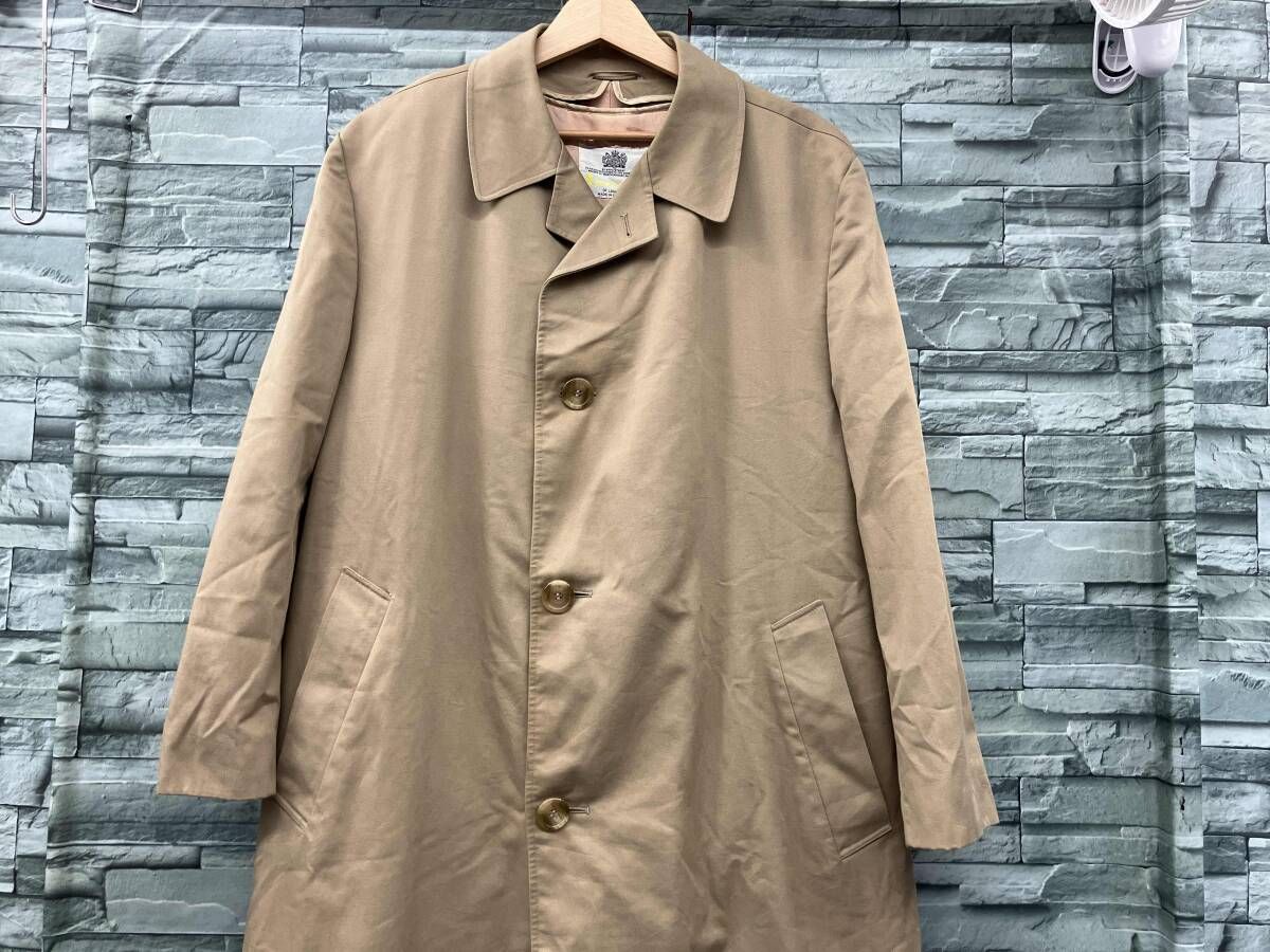 Aquascutum/トレンチコート/裏地チェック/ベージュ/アクアスキュータム