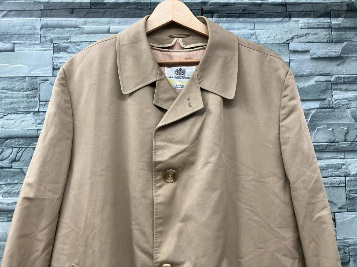 Aquascutum/トレンチコート/裏地チェック/ベージュ/アクアスキュータム