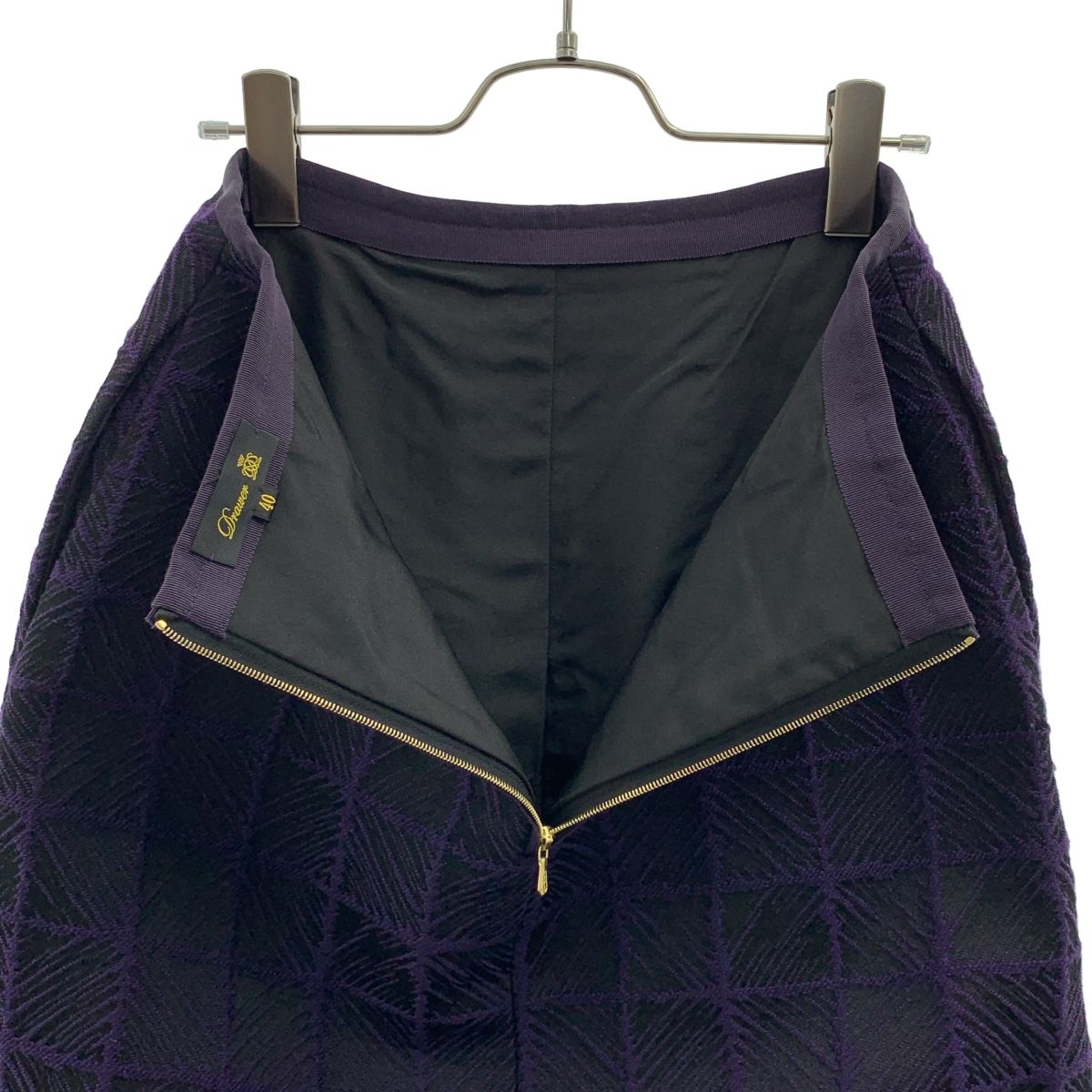 美品】 Drawer / ドゥロワー | テクスチャー ジャカード BOX スカート