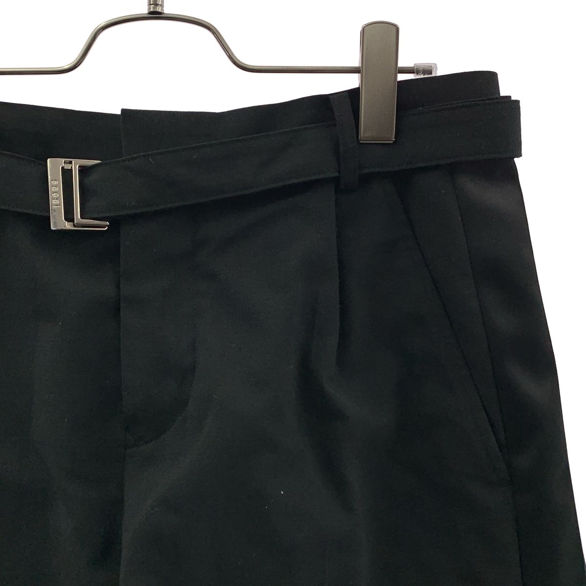 sacai / サカイ | 2021SS | Suiting Shorts / ベルテッド サイドライン