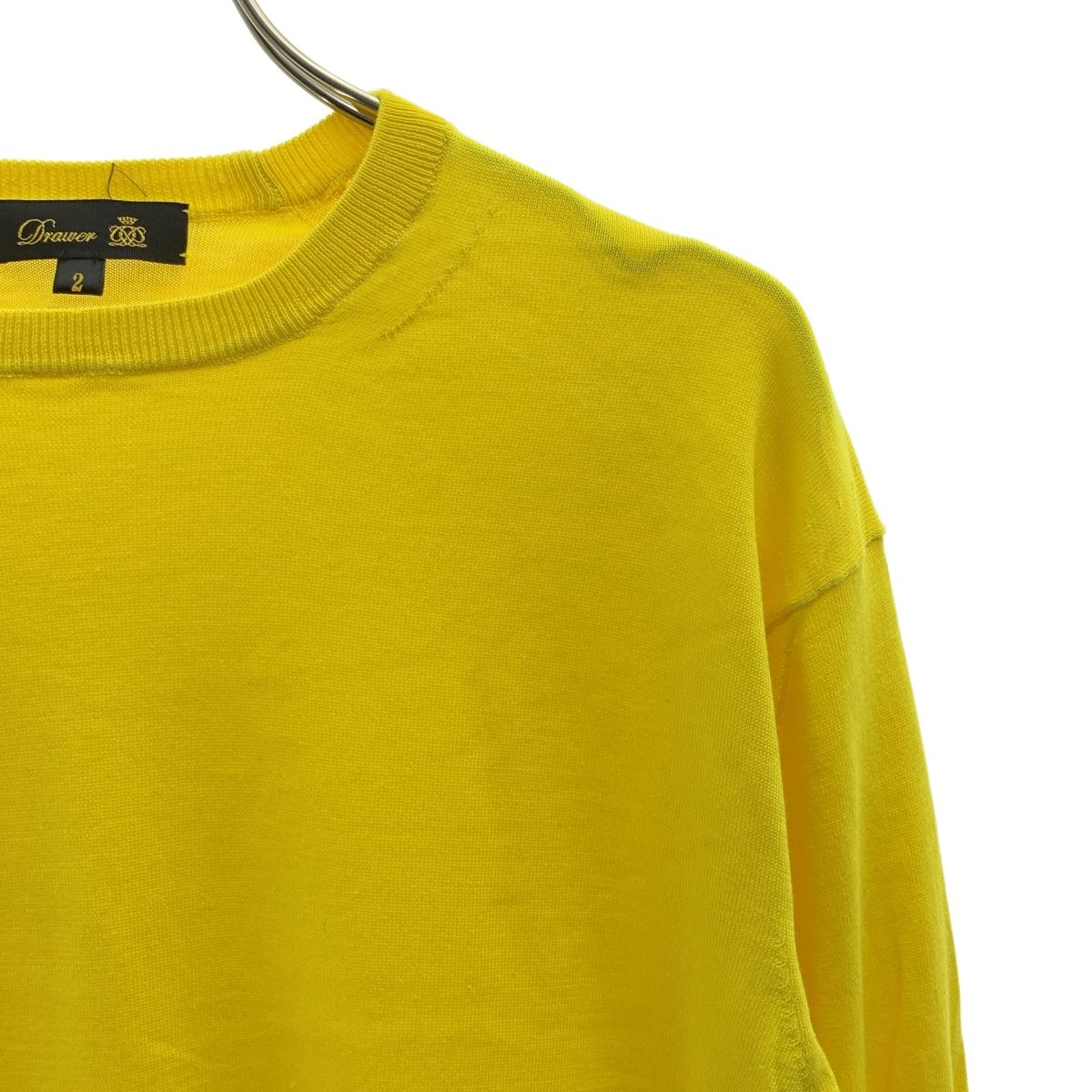 Drawer / ドゥロワー | 16G コットン クルーネックニット | 2