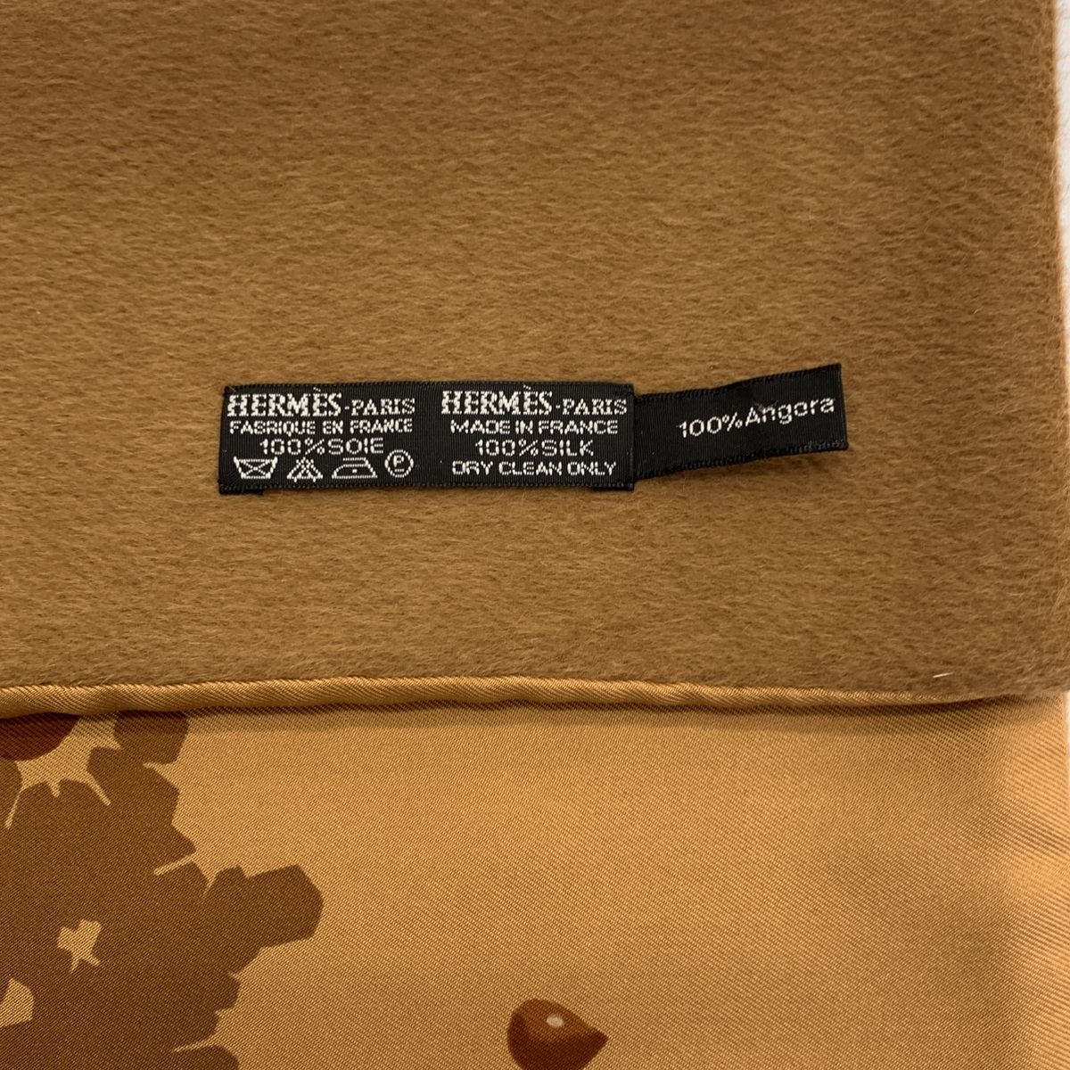 美品】 HERMES / エルメス | 雪の結晶 / アンゴラ シルク ストール