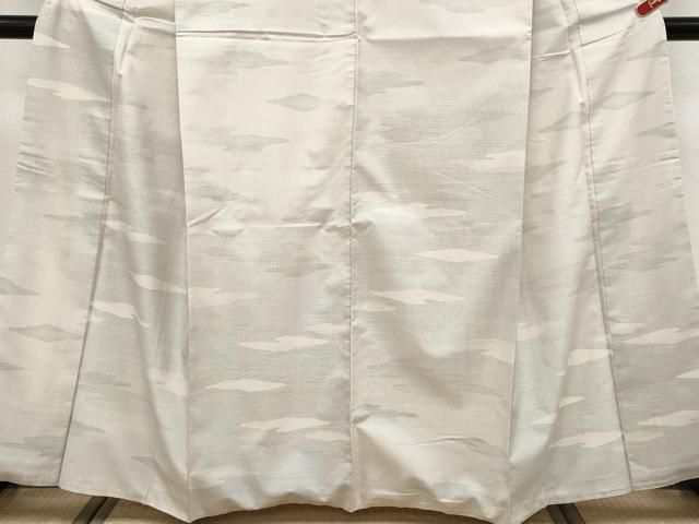 平和屋着物○極上 本場大島紬 白大島 9マルキ 霞文 松坂屋扱い 逸品