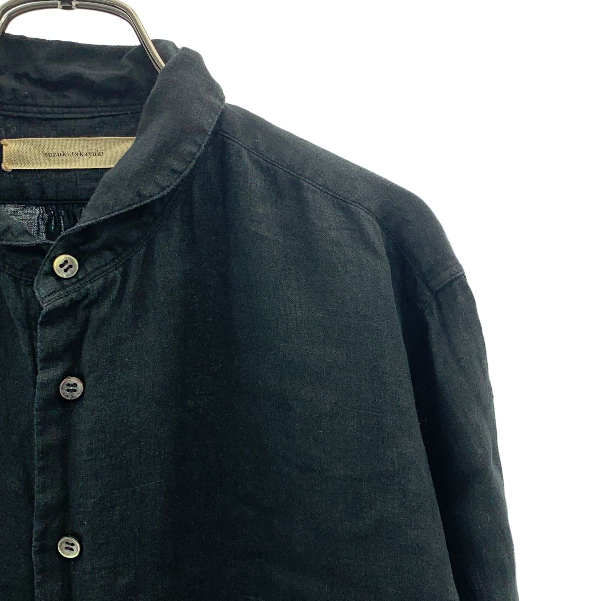 suzuki takayuki / スズキタカユキ | リネン ショールカラーシャツ | 1