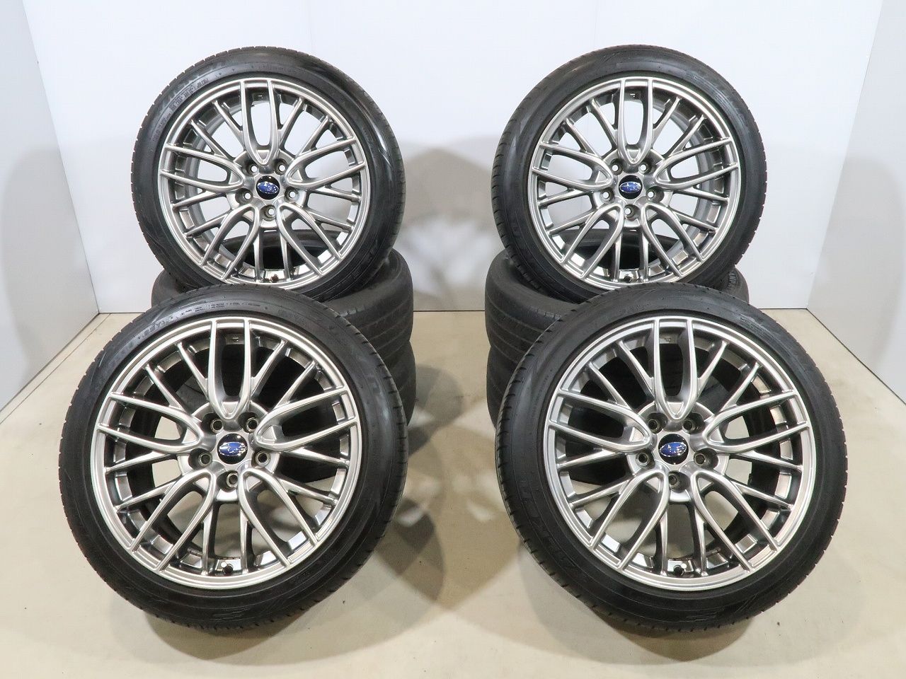 4本 スバル WRX S4 純正 18インチ ホイール 8.5J +55 5H PCD114.3