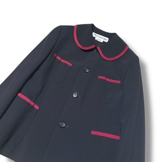 25AW COMME des GARCONS GIRL ジャケット 丸襟ジャケット XSサイズ