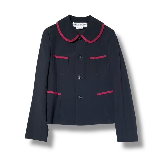 25AW COMME des GARCONS GIRL ジャケット 丸襟ジャケット XSサイズ