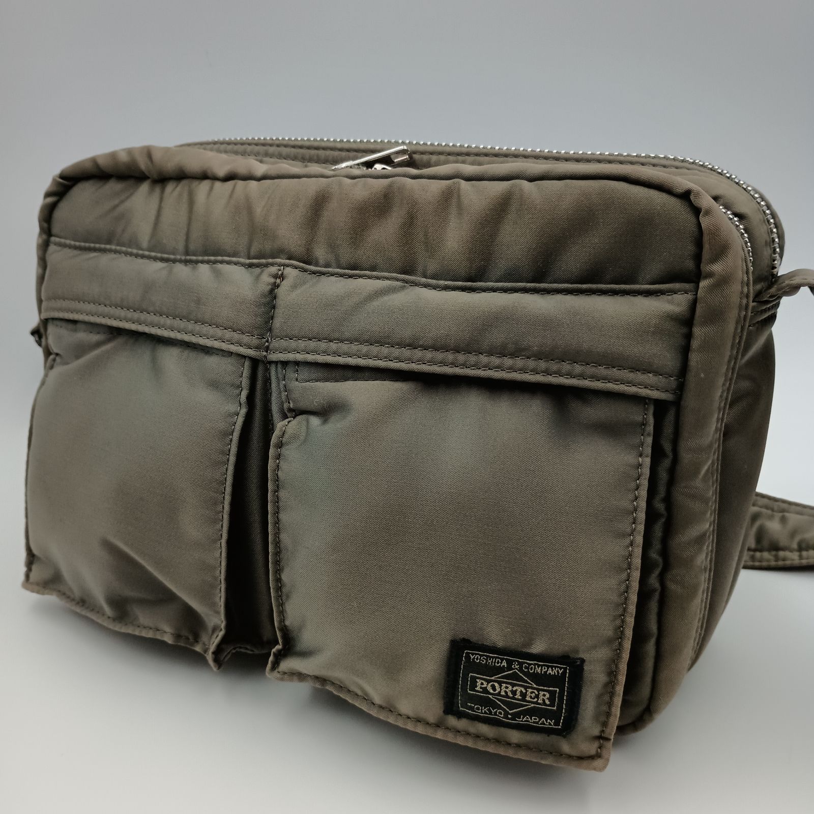 PORTER ポーター タンカー ショルダーバッグ メンズ シルバー グレー 2