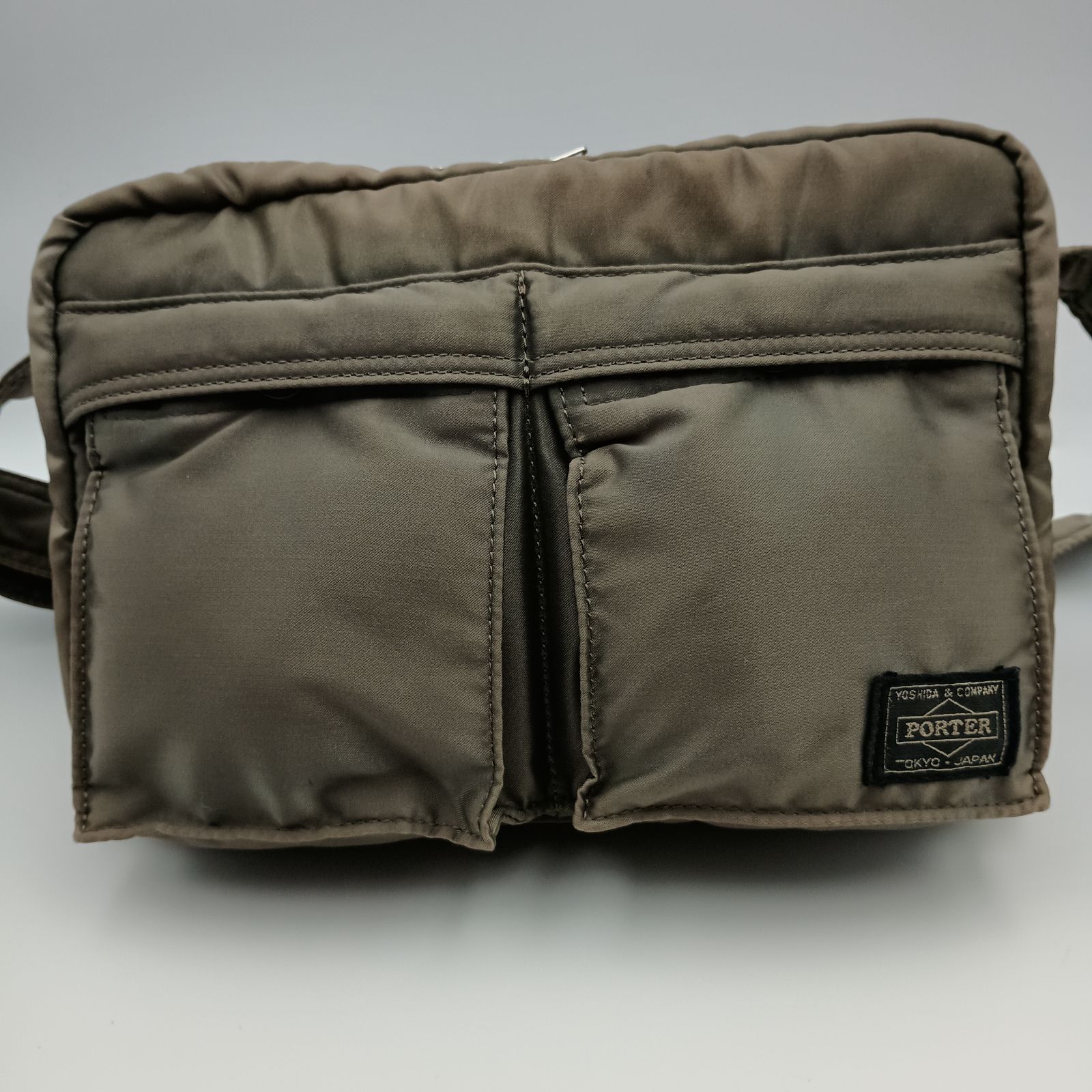 PORTER ポーター タンカー ショルダーバッグ 2層式 シルバーグレー PORTER ポーター タンカー ショルダーバッグ メンズ シルバー グレー 2