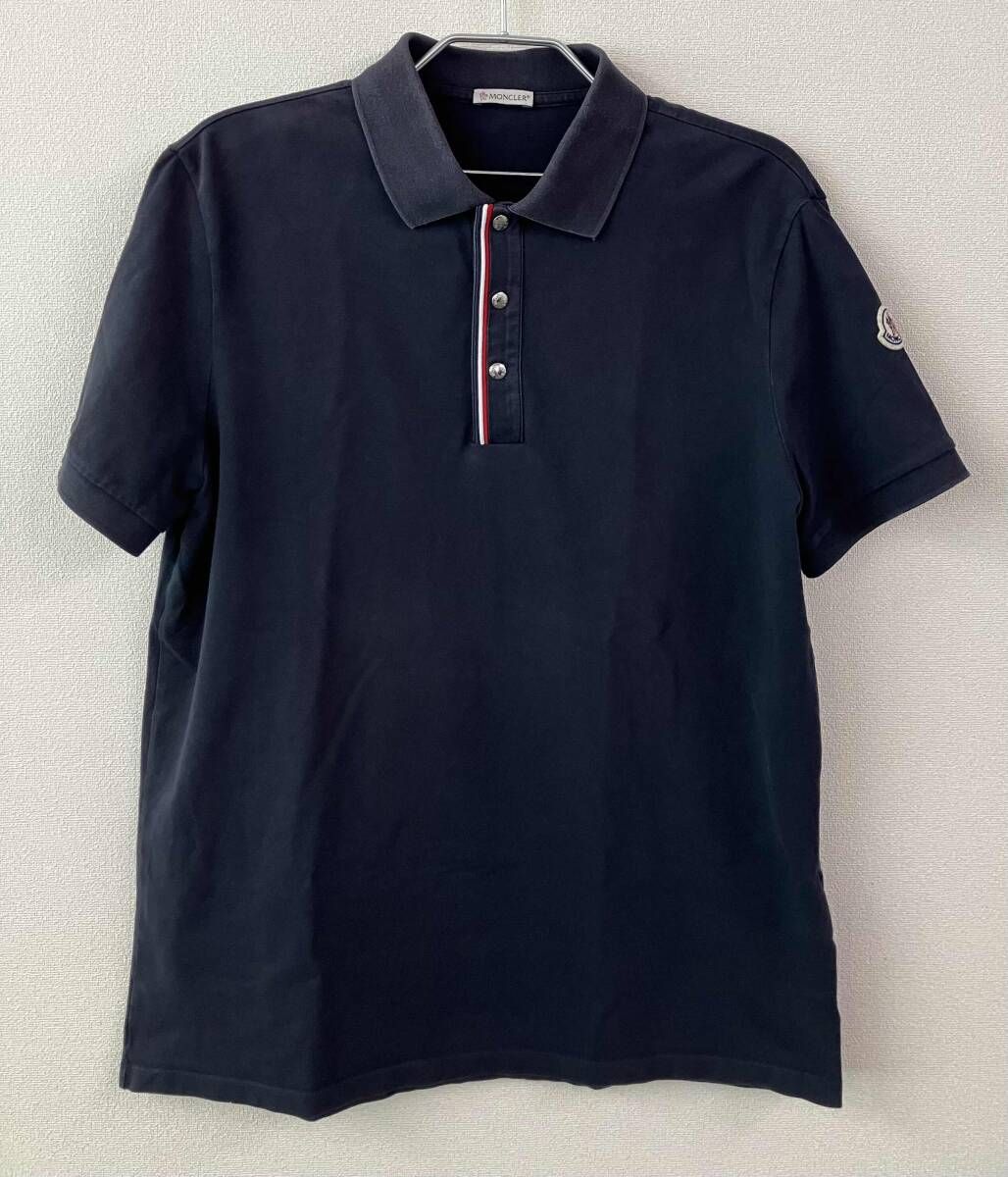 MONCLER モンクレール ポロシャツ メンズ L 紺 ネイビー J10918A00022