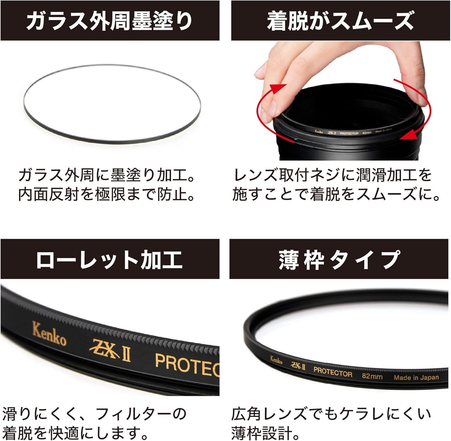Kenko ZX II 67mm 保護フィルター レンズフィルター ケンコー ケース