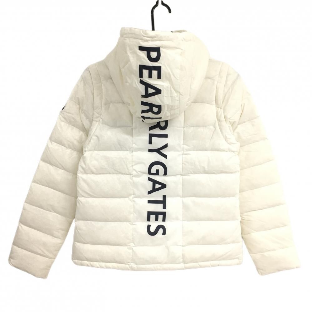 超美品】パーリーゲイツ 4WAYダウンジャケット 白 袖・フード着脱可