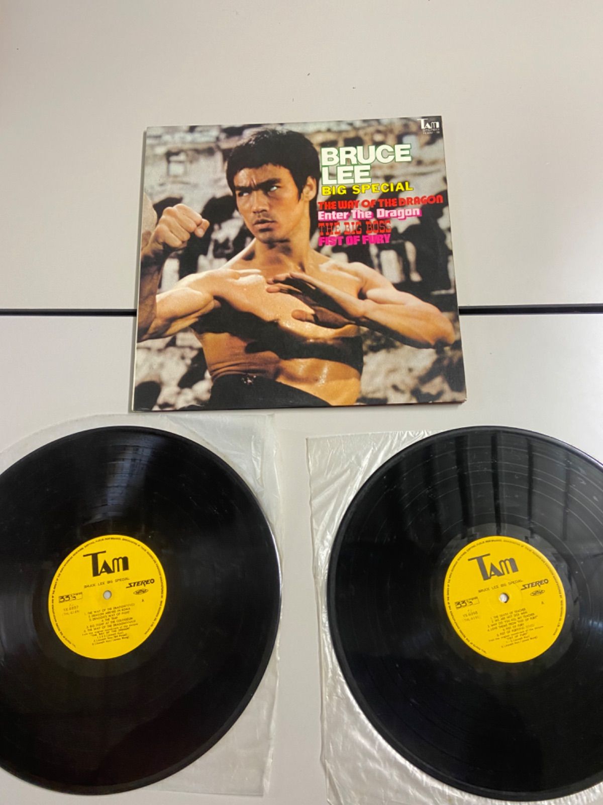 動作確認済み 中古】ブルース・リー LP レコード セット THE BIG BOSS