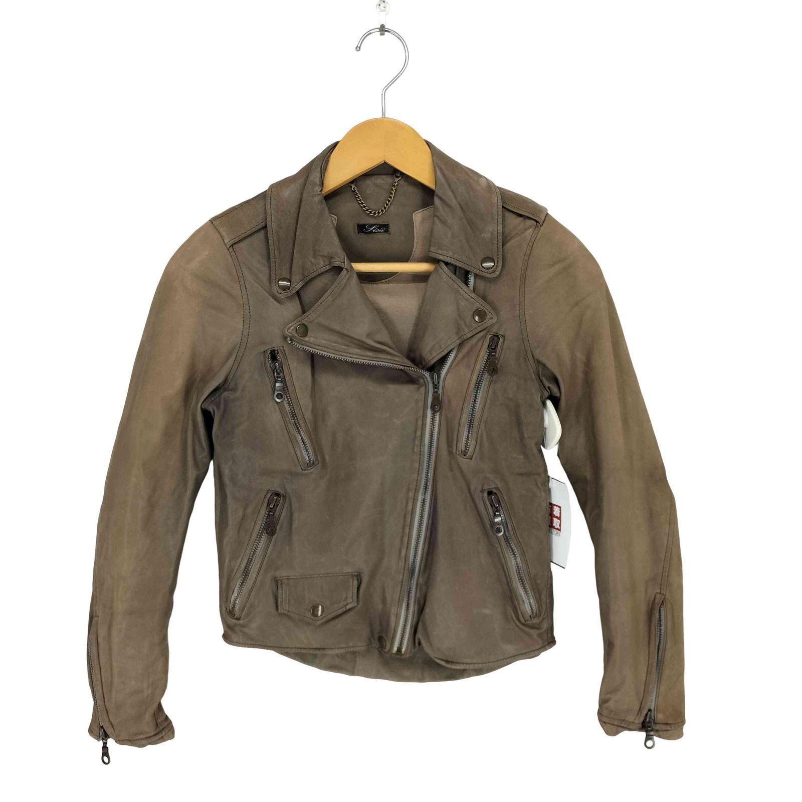 シシ sisii Cow Leather ダブルレザーライダースジャケット レディース