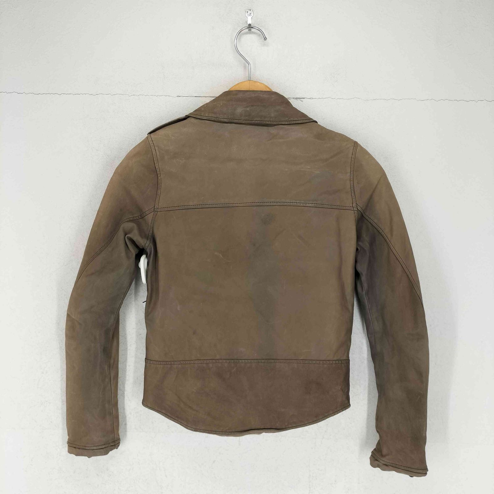 sisii COW LEATHER USED加工 スエード トラッカーJKT シシ sisii Cow Leather ダブルレザーライダースジャケット レディース