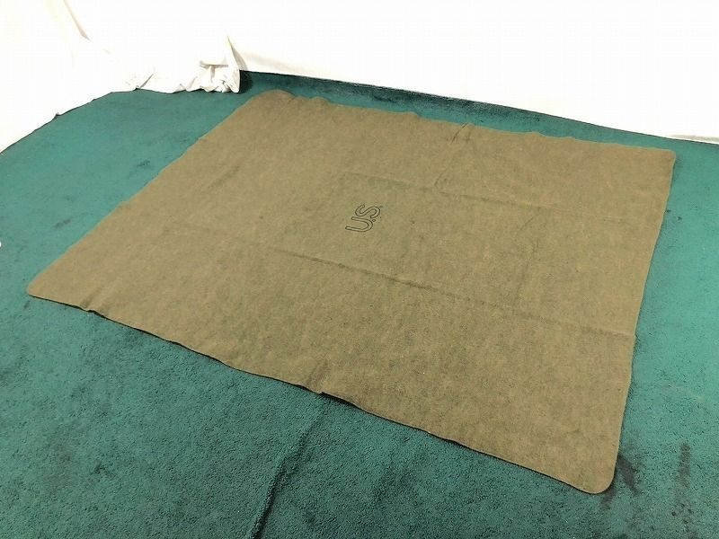 米軍放出品】未使用品 US ROTHCO ウールブランケット MIX糸 毛布 157cm