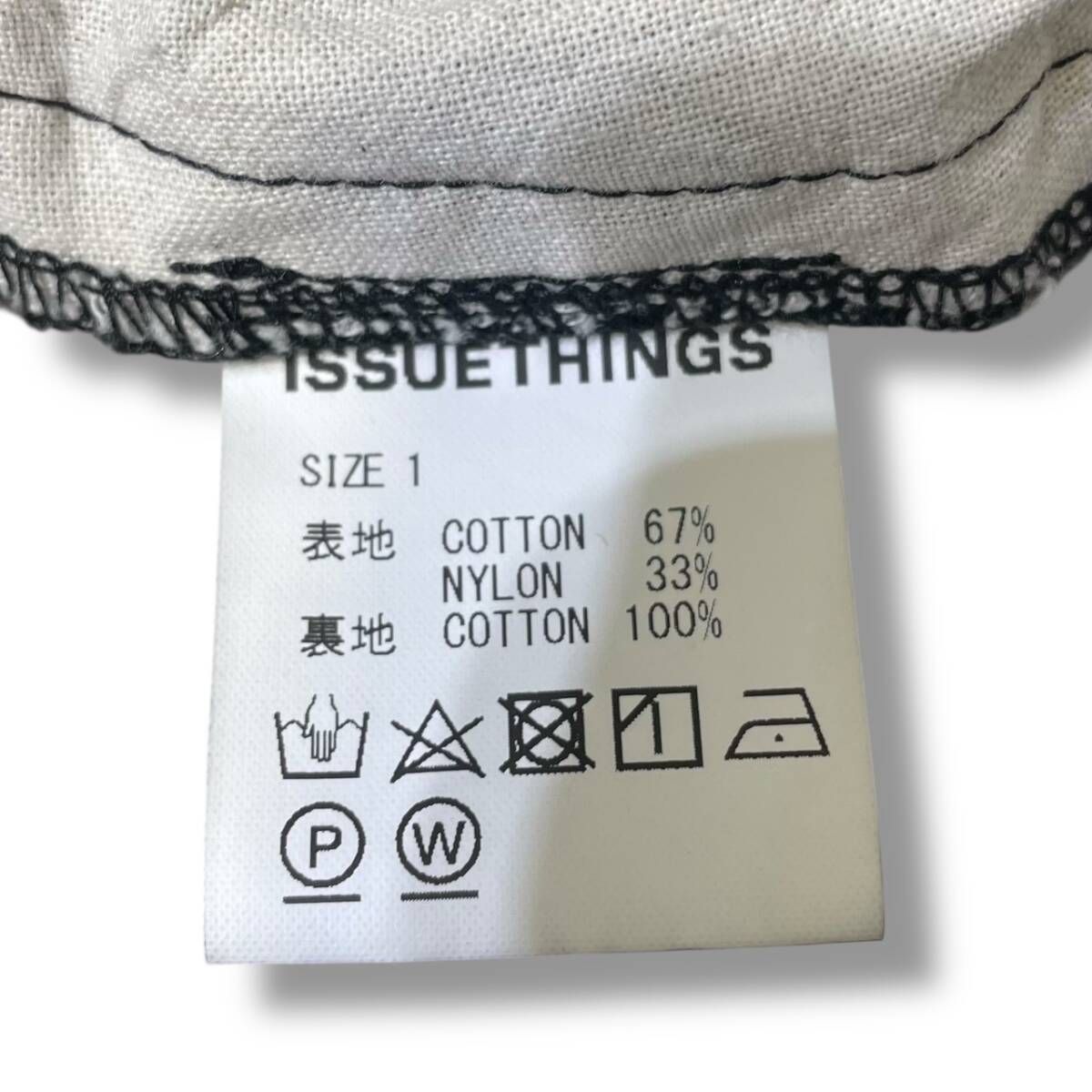 24AW ISSUETHINGS Type65 タイプ65 SIZE:1 ブラック イシューシングス 