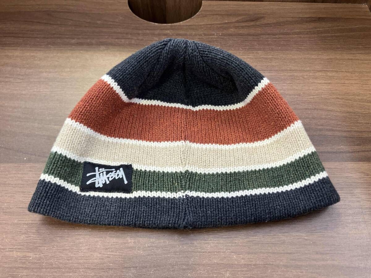 stussy ステューシー OLD オールドステューシー ボーダー ニット帽