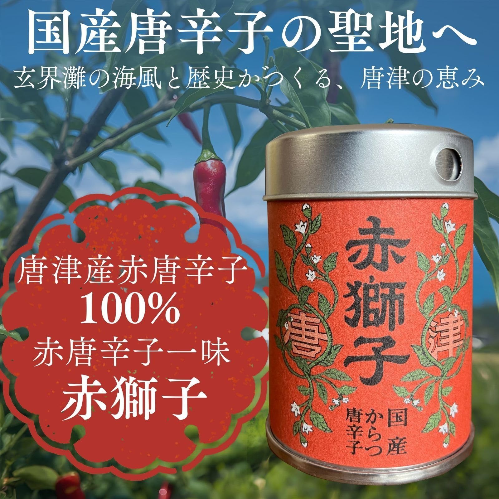 無添加 赤唐辛子 一味 赤獅子 3本 ZIP紹介 - メルカリ