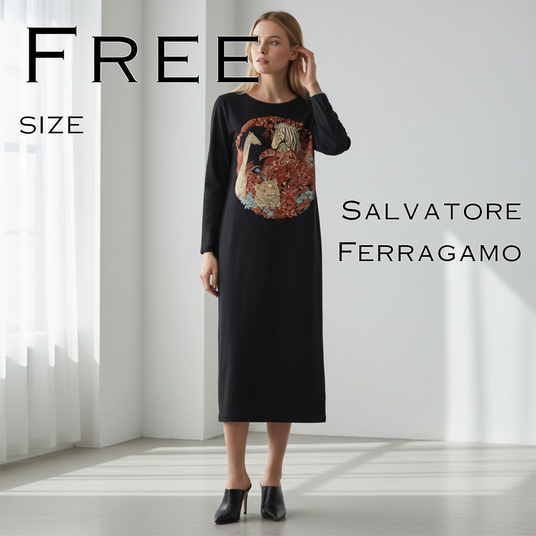 美品】Salvatore Ferragamoサルヴァトーレフェラガモ イタリア製
