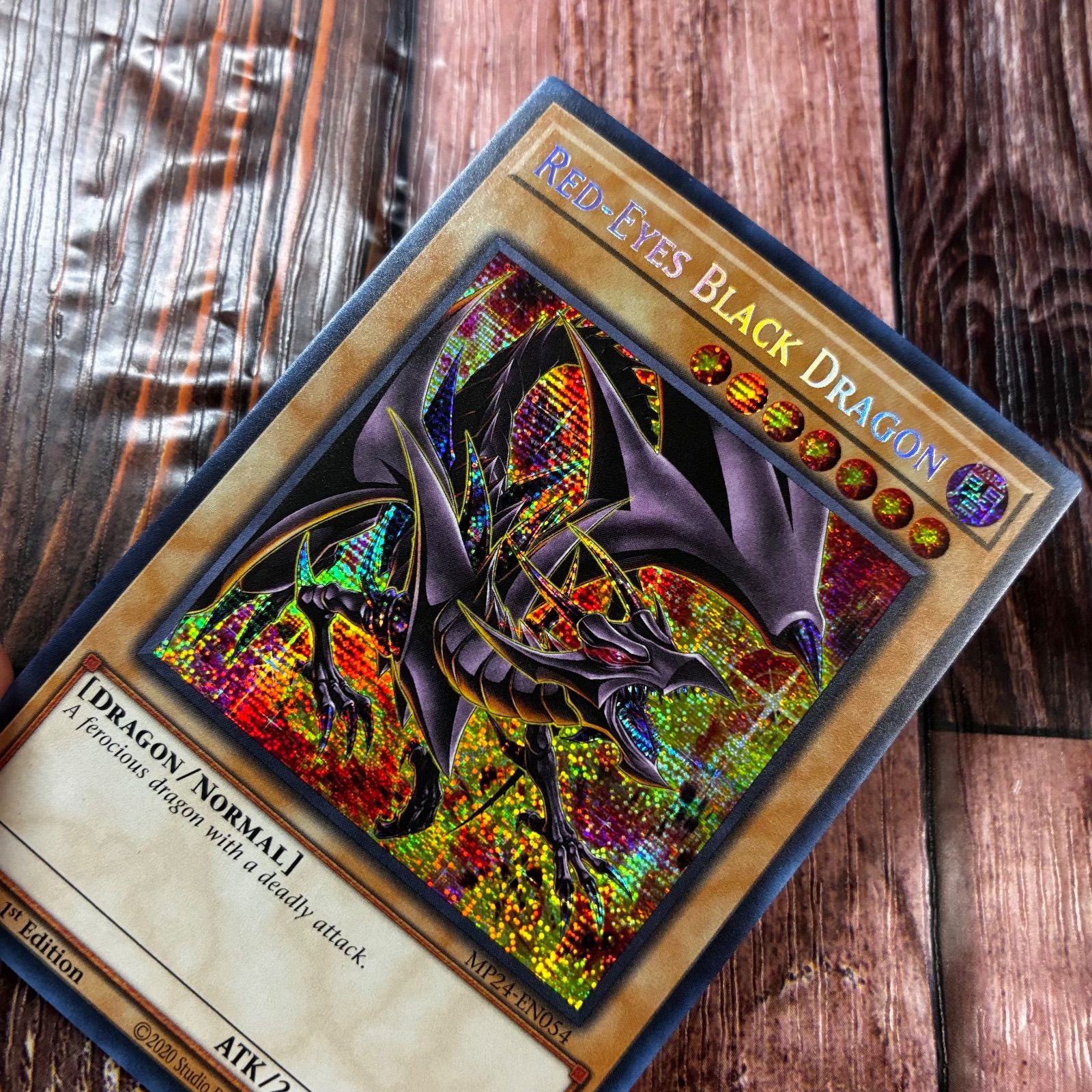 遊戯王 英語版 真紅眼の黒竜 プリズマティックシークレットレア - メルカリ