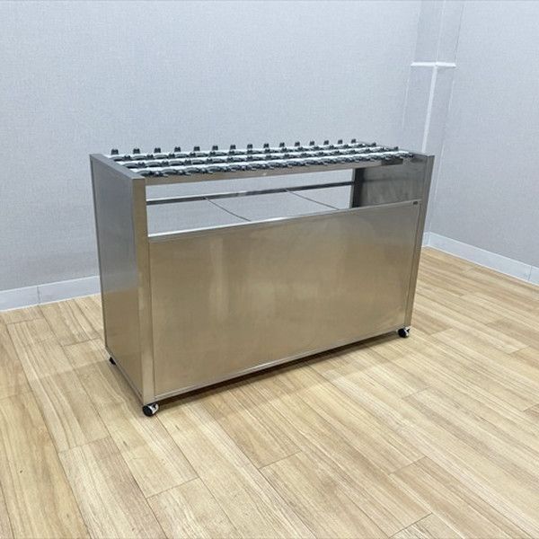 内田洋行 傘立て 45本用 キャスター付 UK-12型 大容量 業務 店舗 ウチダ シルバー