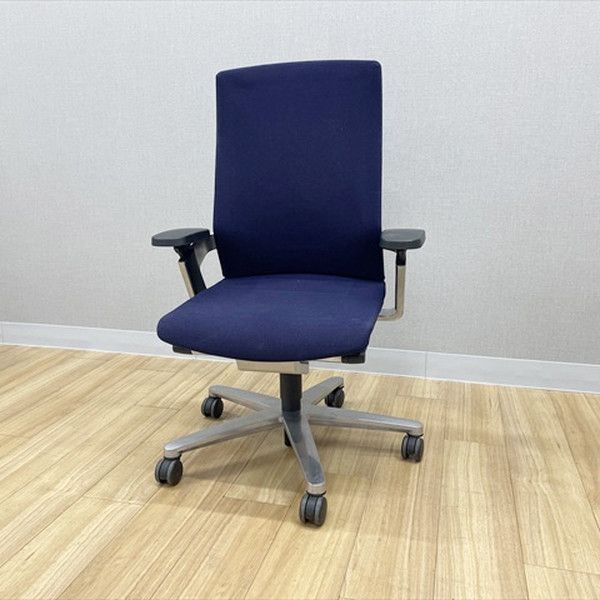 wiesner hager ONチェア ハイバック アームチェア 175 7 肘付 オフィスチェア ウィスナーハーガー ブルー