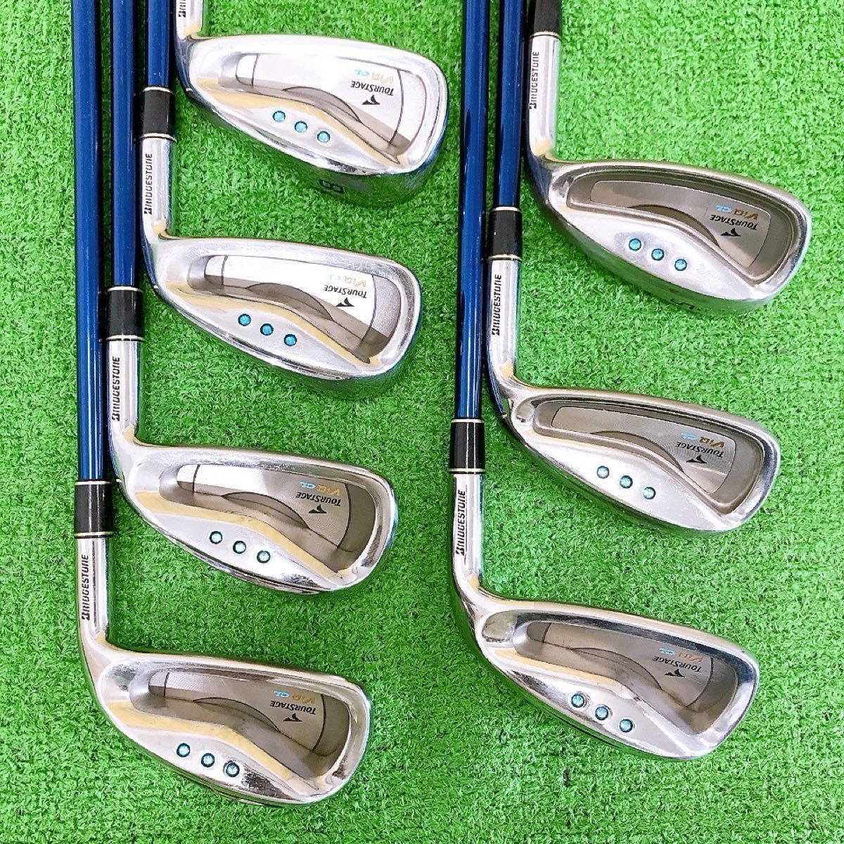 テ21☆ツアーステージ ViQ CL 7本レディースアイアンセット L ブルー