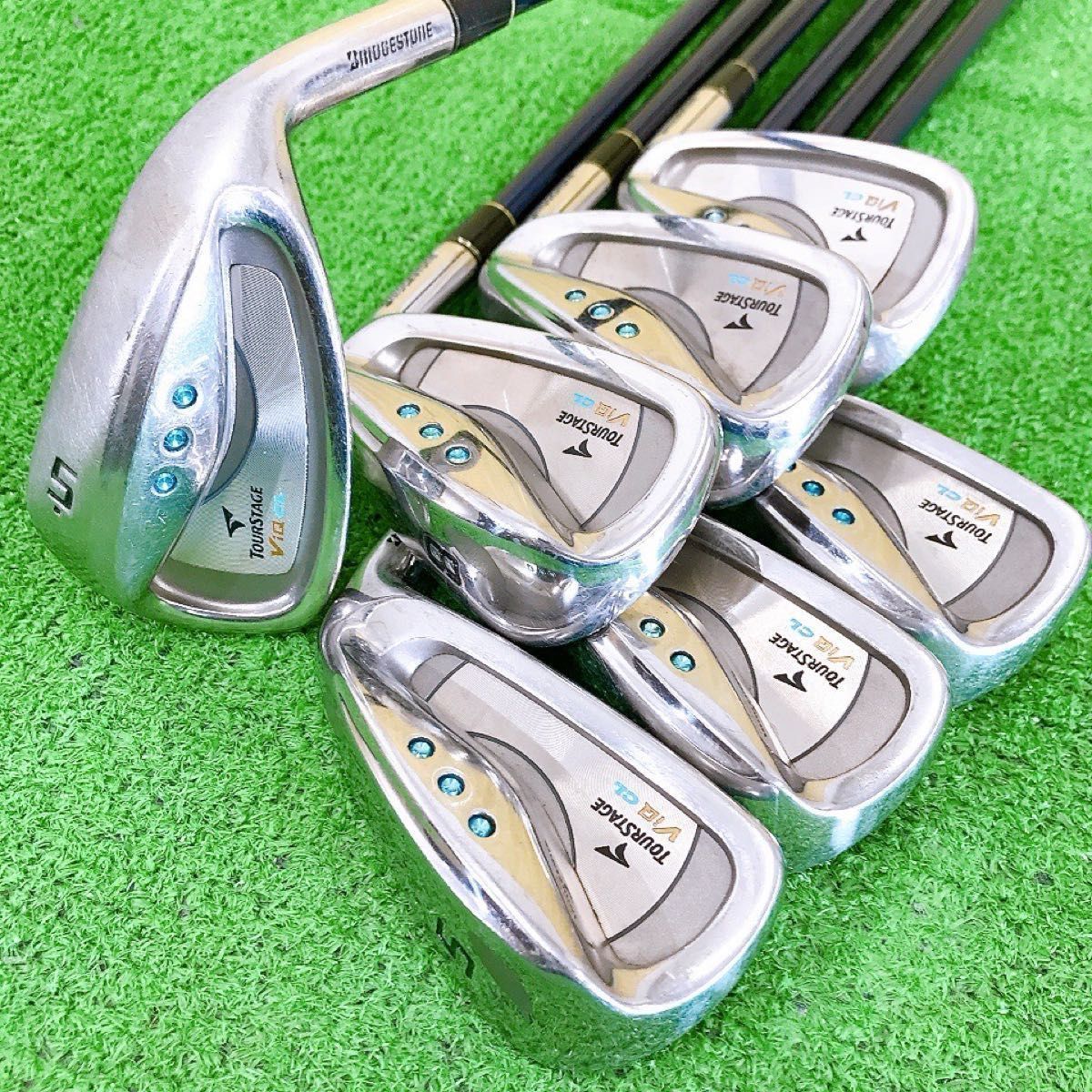 テ21★ツアーステージ ViQ CL 7本レディースアイアンセット L ブルー テ21☆ツアーステージ ViQ CL 7本レディースアイアンセット L ブルー
