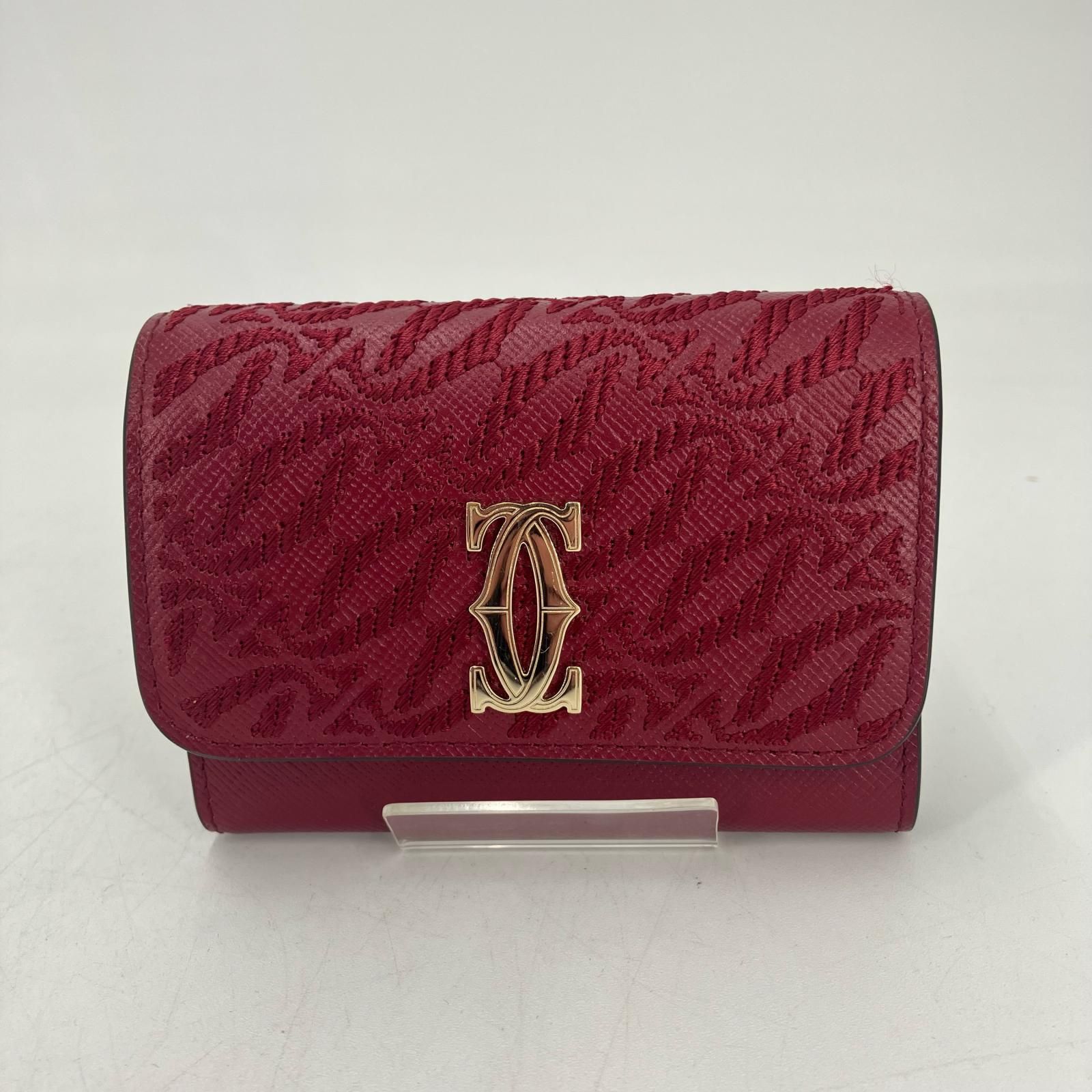 イオン広店】 中古 CARTIER | カルティエ 二つ折り財布 Cドゥ