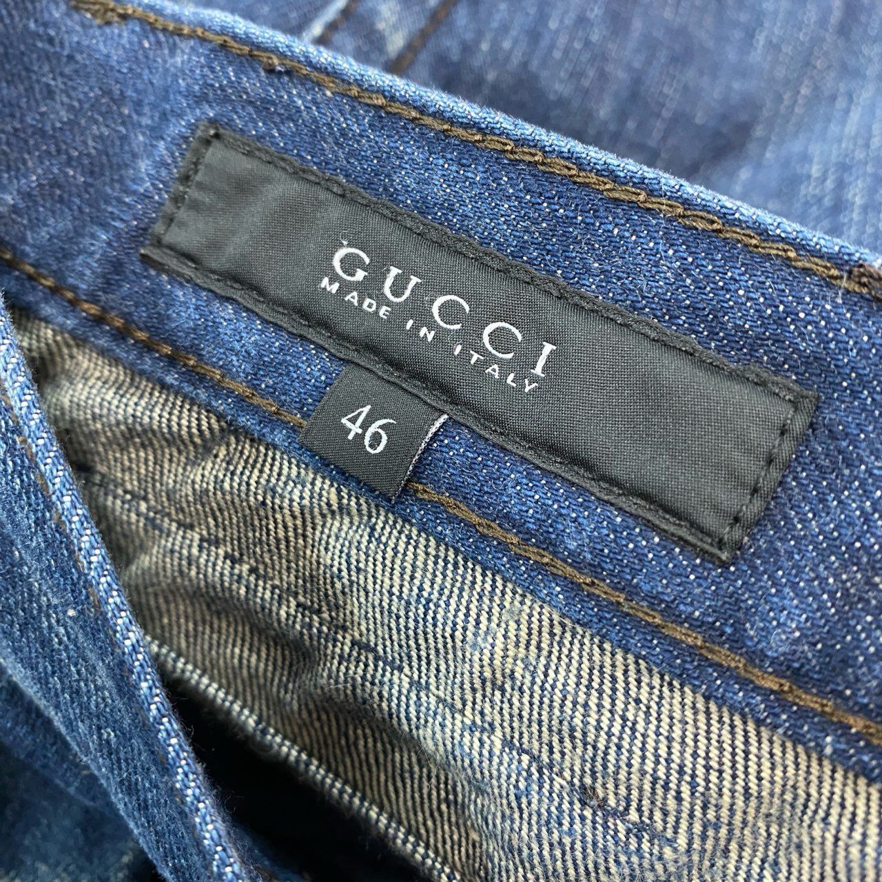 47b4 GUCCI グッチ イタリア製 ダメージ加工 デニムパンツ ボトムス 