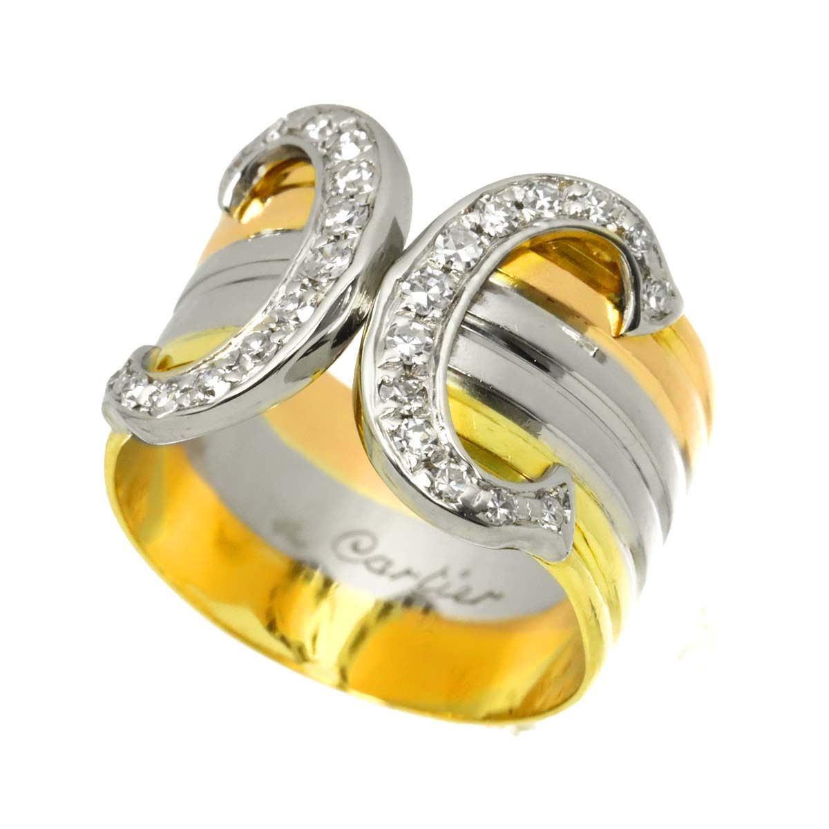 カルティエ Cartier 2C #47 ダイヤ リング K18 YG WG PG スリーカラー 